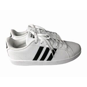 Adidas Mens Cloudfoam Advantage AW4294 White Casual Shoes Sneakers Size 12